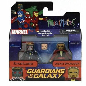 Apresentamos Minimates Guardiões da Galáxia - Star-Lord e Adam Warlock com o SKU 868376321 recomendado para + 3 anos