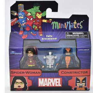 Apresentamos Minimates Spider-Woman and Constrictor com o SKU 868376821 recomendado para + 3 anos