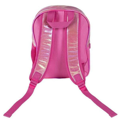 Mochila Glitter LOL Surprise: costas com alças cor-de-rosa