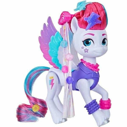 My Little Pony Zipp Storm branca com crina rosa e acessórios de moda