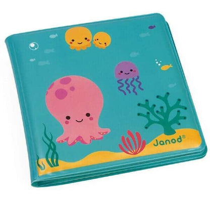 O meu Livro Mágico do Banho com polvo rosa na capa