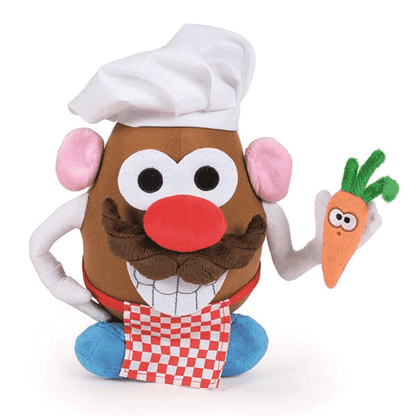 Peluche Mr. Potato Head com chapéu de cozinheiro e cenoura
