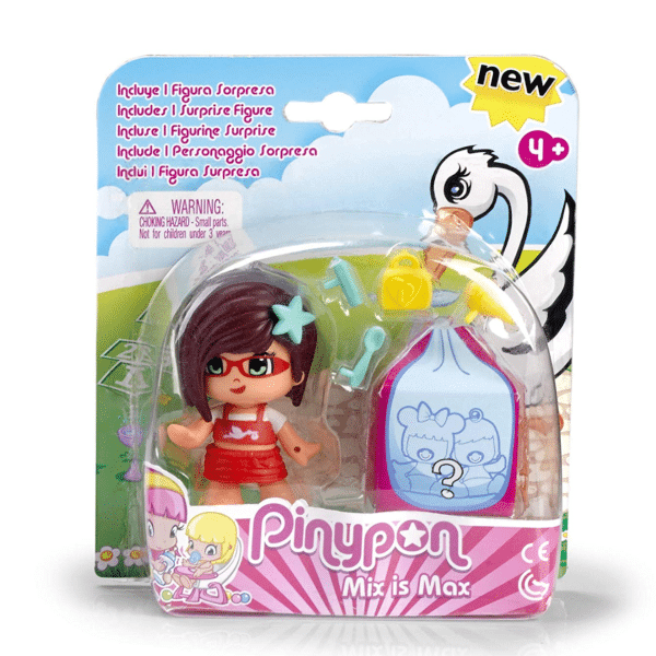 Apresentamos PinyPon bebé surpresa cabelo castanho com o SKU 641408818 recomendado para + 4 anos
