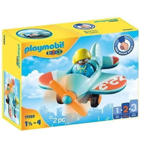 Playmobil - 1.2.3 Avião - Brincatoys