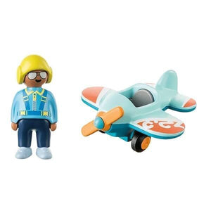 Playmobil - 1.2.3 Avião - Brincatoys