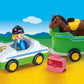 Apresentamos Playmobil 1.2.3 Carro com Reboque para Cavalo com o SKU 657018121 recomendado para + 12 meses