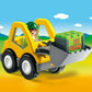 Apresentamos Playmobil 1.2.3 Máquina Escavadora com o SKU 65677523 recomendado para + 12 meses