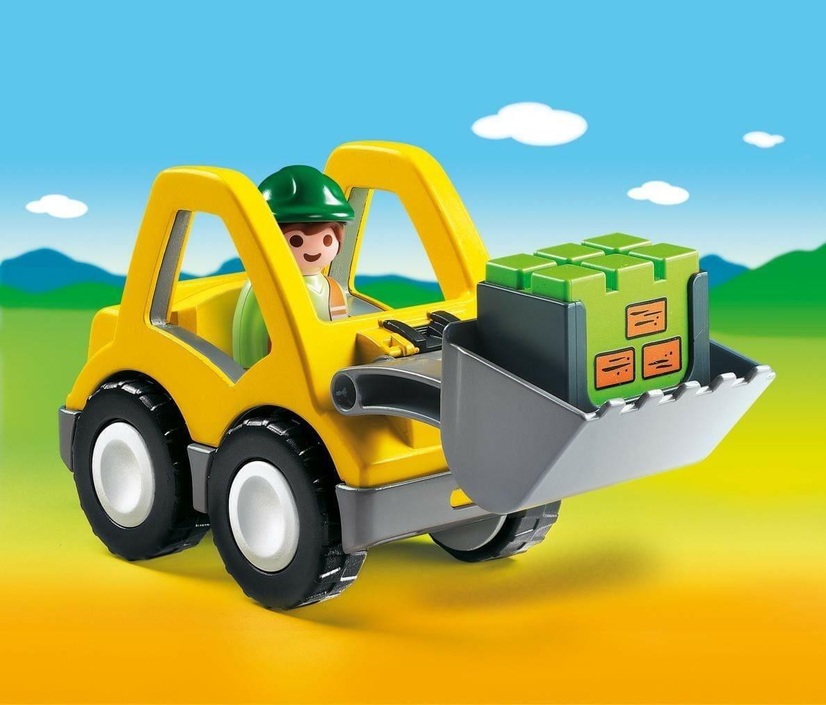 Apresentamos Playmobil 1.2.3 Máquina Escavadora com o SKU 65677523 recomendado para + 12 meses