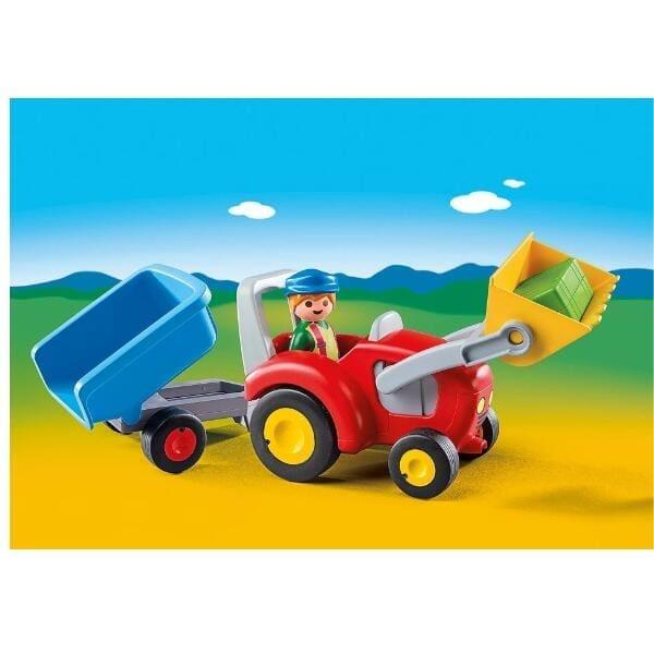 Apresentamos Playmobil 1.2.3 Tractor com Reboque com o SKU 65696423 recomendado para + 12 meses
