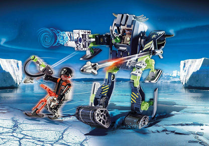 Playmobil 70233 Arctic Rebels Robô de Gelo numa paisagem gelada
