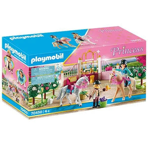 Apresentamos Playmobil Aulas de Equitação no Estábulo com o SKU 657045021 recomendado para + 4 anos
