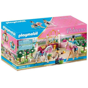 Apresentamos Playmobil - Aulas de Equitação no Estábulo com o SKU 657045022 recomendado para + 4 anos