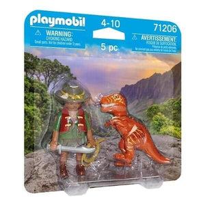 Playmobil - Aventureiro com T-Rex - Brincatoys