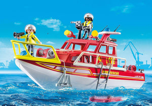 Playmobil Barco de Resgate dos Bombeiros - Brincatoys