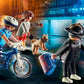 Playmobil Bicicleta da Polícia: Perseguição ao ladrão de carteiras - Brincatoys