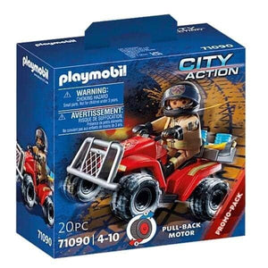 Apresentamos Playmobil Bombeiros Speed Quad com o SKU 657109023 recomendado para + 4 anos