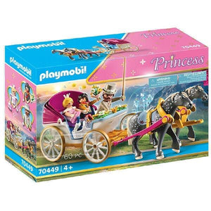 Apresentamos Playmobil - Carruagem Romântica puxada por cavalos com o SKU 657044922 recomendado para + 4 anos