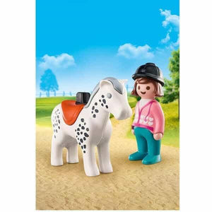 Apresentamos Playmobil Cavaleira com Cavalo com o SKU 657040422 recomendado para + 12 meses