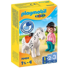 Apresentamos Playmobil Cavaleira com Cavalo com o SKU 657040422 recomendado para + 12 meses