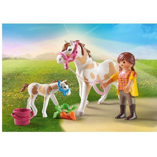 Apresentamos Playmobil Cavalo com Potro com o SKU 657124323 recomendado para + 4 anos