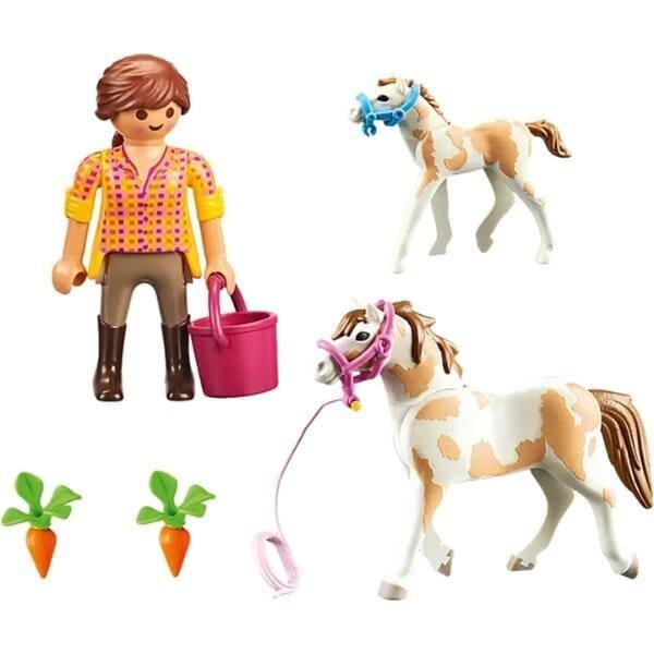 Apresentamos Playmobil Cavalo com Potro com o SKU 657124323 recomendado para + 4 anos