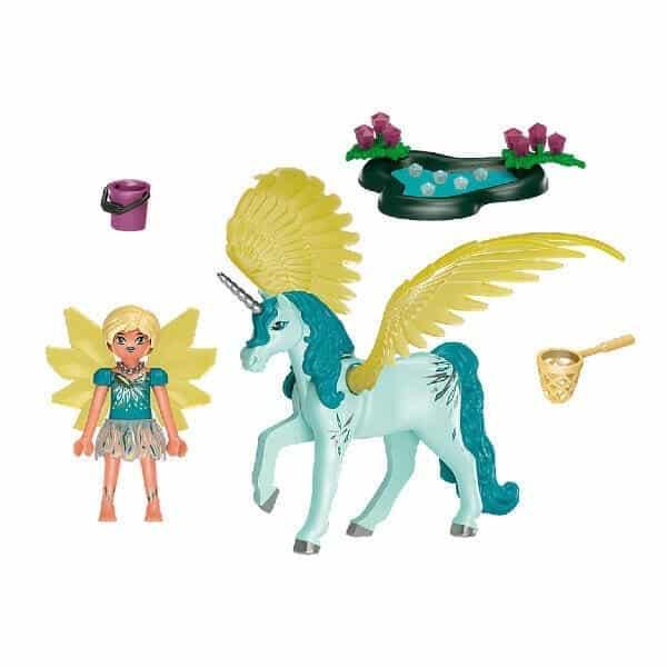 Apresentamos Playmobil Crystal Fairy com Unicórnio com o SKU 657080922 recomendado para + 7 anos