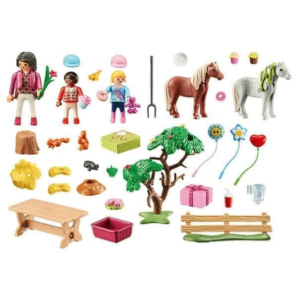 Apresentamos Playmobil Festa de Aniversário na Quinta de Póneis com o SKU 657099722 recomendado para + 4 anos