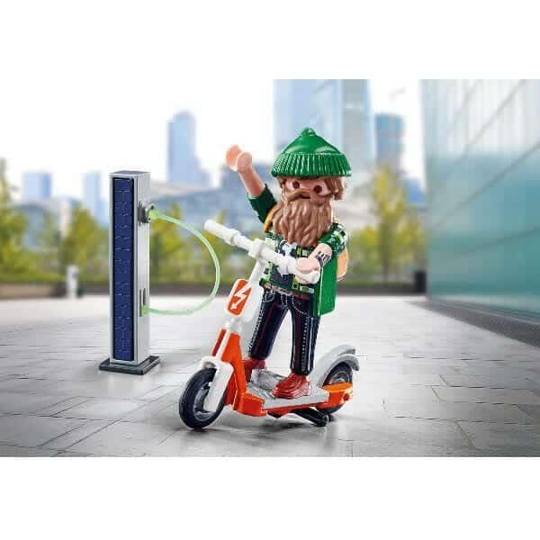 Apresentamos Playmobil Hipster com e-scooter com o SKU 657087322 recomendado para + 4 anos