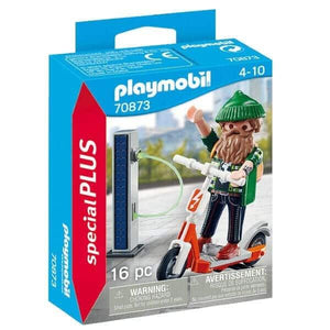 Apresentamos Playmobil Hipster com e-scooter com o SKU 657087322 recomendado para + 4 anos