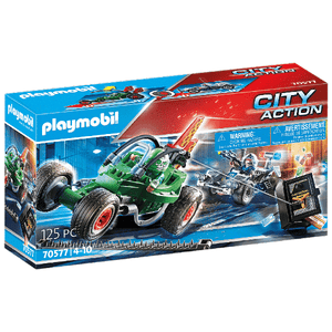 Apresentamos Playmobil Kart Policial: Perseguição ao ladrão do cofre com o SKU 657057721 recomendado para + 4 anos