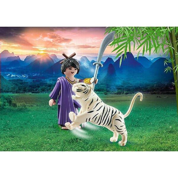 Apresentamos Playmobil Lutadora asiática com tigre com o SKU 657038222 recomendado para + 4 anos