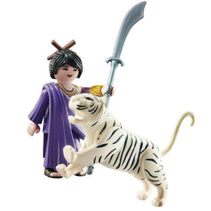 Apresentamos Playmobil Lutadora asiática com tigre com o SKU 657038222 recomendado para + 4 anos