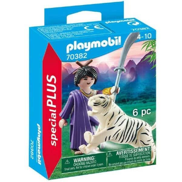 Apresentamos Playmobil Lutadora asiática com tigre com o SKU 657038222 recomendado para + 4 anos