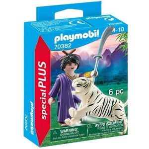 Apresentamos Playmobil Lutadora asiática com tigre com o SKU 657038222 recomendado para + 4 anos