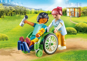 Apresentamos Playmobil Paciente em Cadeira de Rodas com o SKU 657019321 recomendado para + 4 anos
