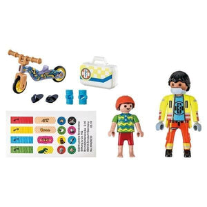 Apresentamos Playmobil Paramédico com paciente com o SKU 657124523 recomendado para + 4 anos