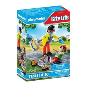 Playmobil Paramédico com paciente - Brincatoys