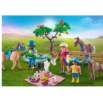 Playmobil 71239 Piquenique com cavalos: figuras a fazer piquenique junto aos cavalos