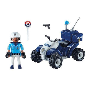 Apresentamos Playmobil Polícia Speed Quad com o SKU 657109223 recomendado para + 4 anos