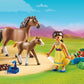 Apresentamos Playmobil Pru com Cavalo e Potro com o SKU 657012221 recomendado para + 4 anos
