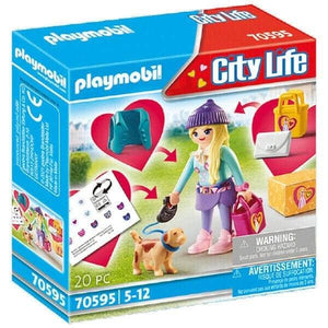 Apresentamos Playmobil Rapariga Fashion com cão com o SKU 657059521 recomendado para + 5 anos