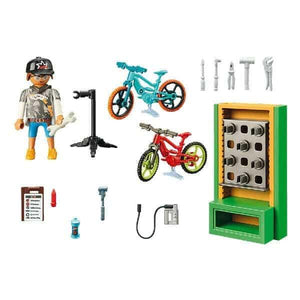 Apresentamos Playmobil Set de Oferta Oficina de E-Bicicletas com o SKU 657067422 recomendado para + 4 anos