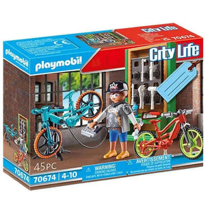 Apresentamos Playmobil Set de Oferta Oficina de E-Bicicletas com o SKU 657067422 recomendado para + 4 anos