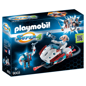 Apresentamos Playmobil Super 4 Skyjet com o Dr. X e Robot com o SKU 65900317 recomendado para + 5 anos