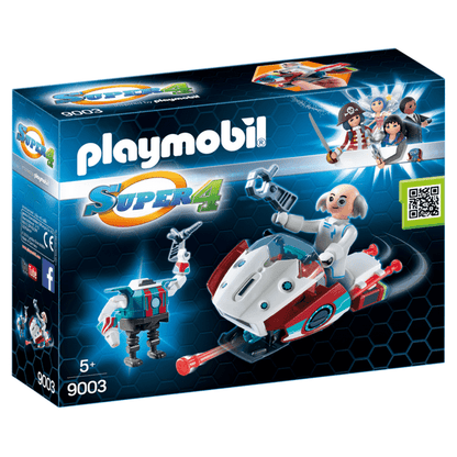 Apresentamos Playmobil Super 4 Skyjet com o Dr. X e Robot com o SKU 65900317 recomendado para + 5 anos