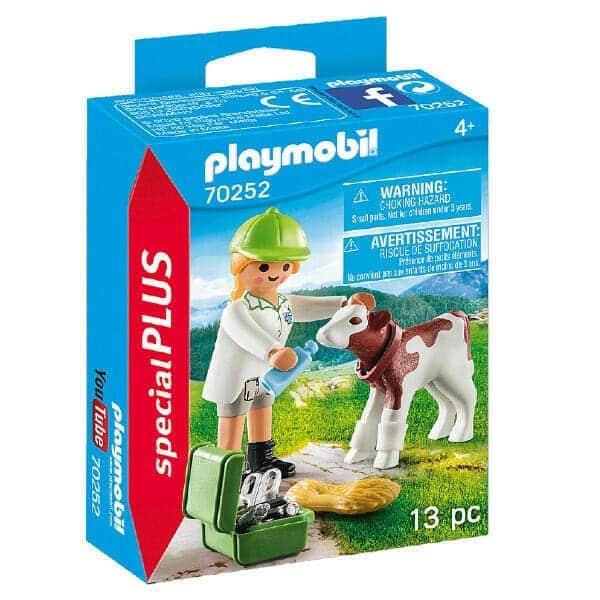 Apresentamos Playmobil Veterinária com Bezerro com o SKU 657025221 recomendado para + 4 anos