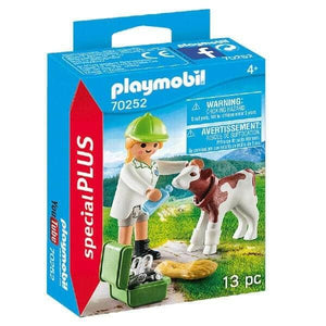 Apresentamos Playmobil Veterinária com Bezerro com o SKU 657025221 recomendado para + 4 anos