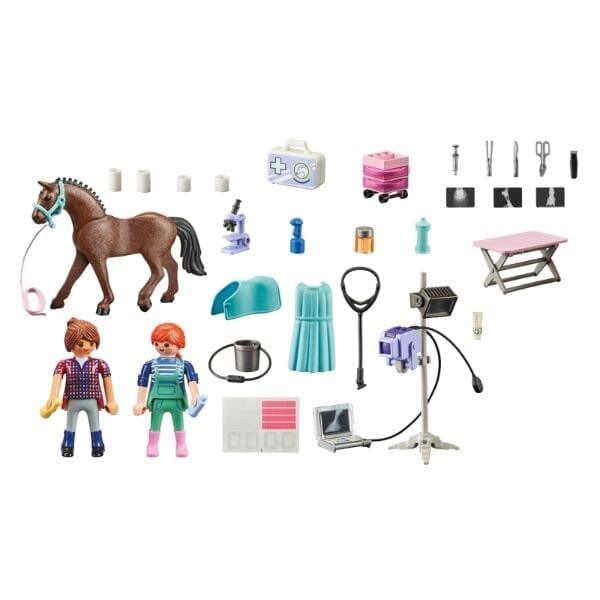 Apresentamos Playmobil Veterinário de cavalos com o SKU 657124123 recomendado para + 4 anos