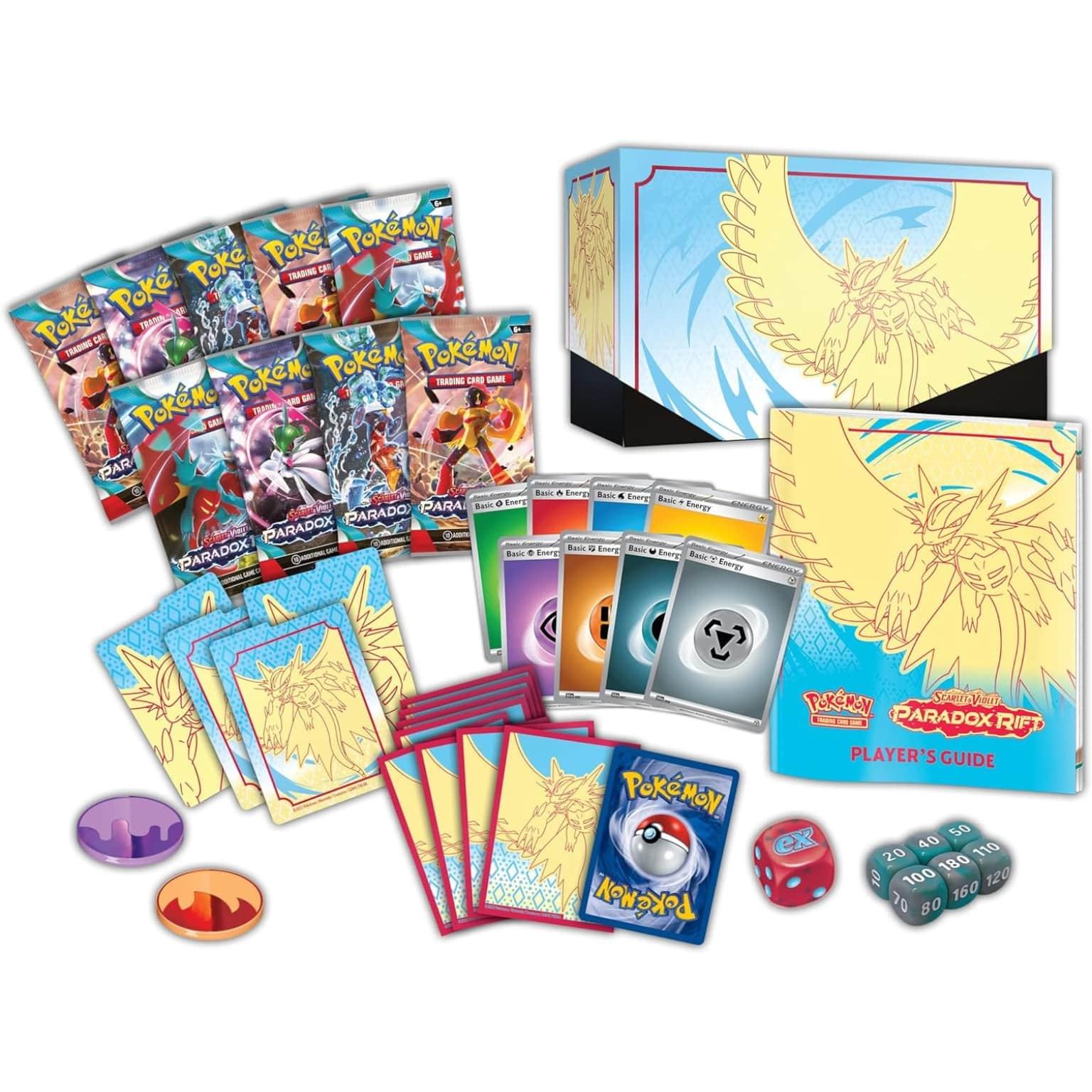 Pokémon Scarlet and Violet: Paradox RIFT: Elite Trainer Box - Roaring Moon - Brincatoys