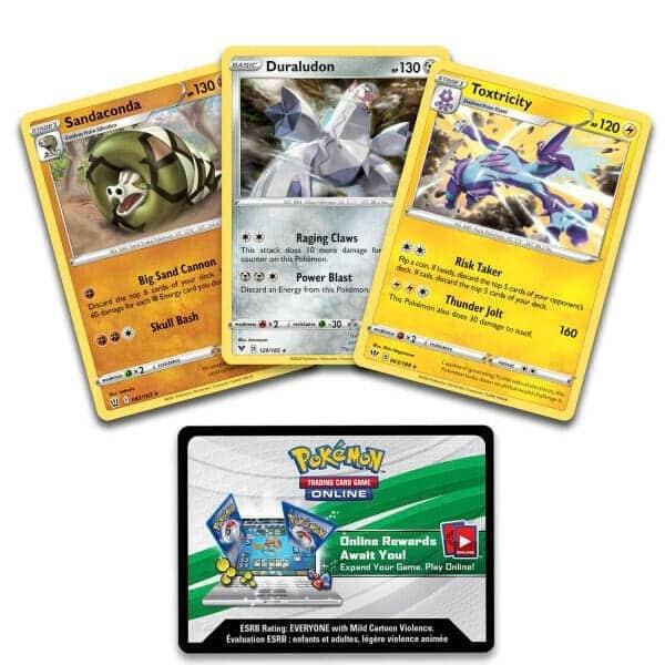 Pokémon TCG: Knock Out Collection (Toxtricity, Duraludon & Sandaconda) - Brincatoys